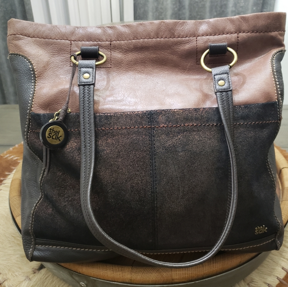 Beautiful soft leather SAK bag tote purse- MINT CONDITION!